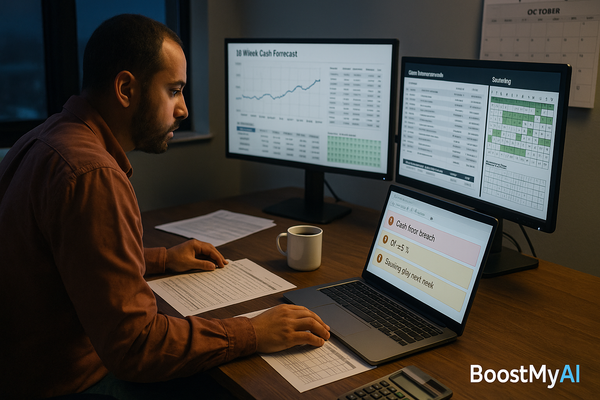 How to Build a 60-Minute Cash-Flow & Staffing Forecast with AI